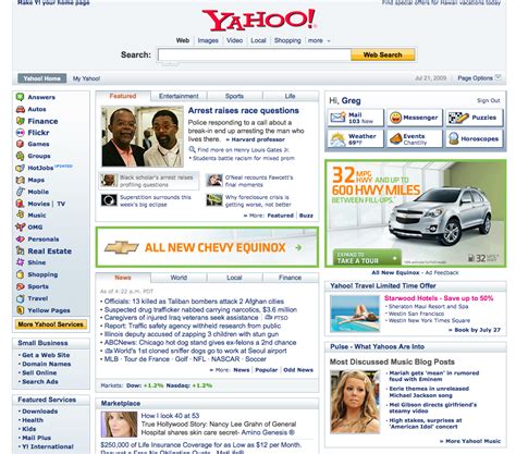 yahoos  homepage  personal tests search filters search