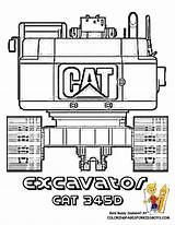 Excavator Camion Yescoloring Colouring Vehicle Engin Camiones sketch template