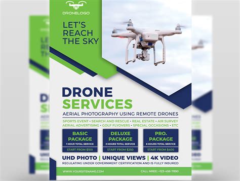 drone services flyer template  owpictures  dribbble