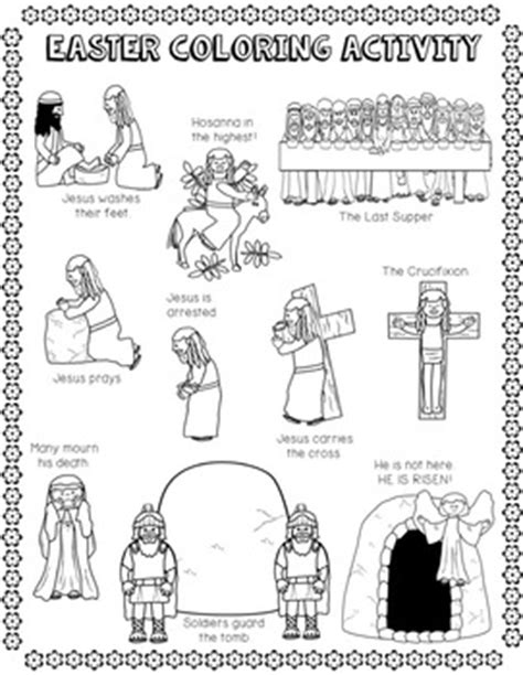 easter story coloring pages  kids