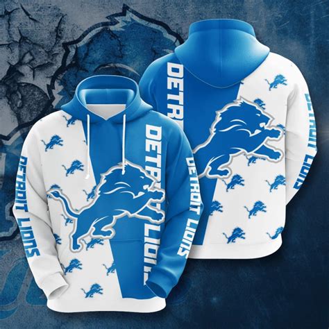 detroit lions nfl limited edition   print pullover hoodie unisex