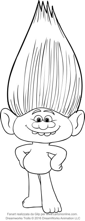 guy diamond   trolls coloring pages