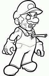 Zombie Zombi Zombies Luigi Toad Spongebob Plantas Wario Coloringhome Clipartmag sketch template