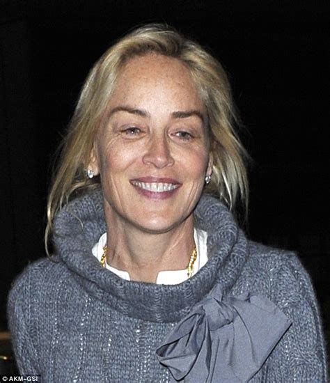 Sharon Stone Lets Her Natural Beauty Shine As She Jets