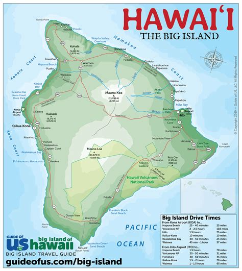 printable map  hawaiian islands