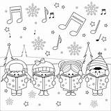 Nadal Dibuixos Dibuix Navidad Nens Regals Niños Cantant Infantils Amb sketch template