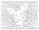 Coloring Pages Pichu Pokemon Adult Printable Windingpathsart Smoke Vector Mandala Getcolorings Color Pokémon Getdrawings Choose Board sketch template