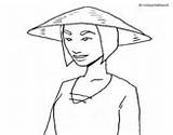 Chinese Coloring Woman Women Coloringcrew Pages sketch template