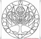 Mandala Chakra Pages Ausdrucken Mandalas Malvorlagen Chakras Middelmatig Uitprinten sketch template