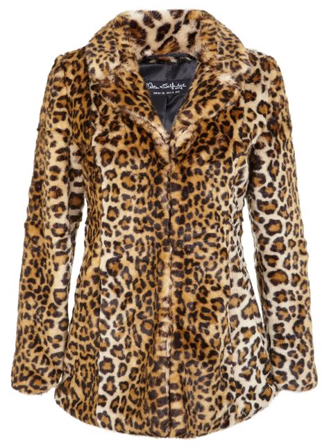 selfridge faux fur leopard print coat  animal leopard lyst