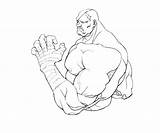 Fighter Street Coloring Pages Sagat Actions Ryu Print Ken Kids sketch template