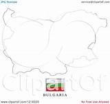 Bulgaria Map Outline Flag Illustration Vector Clipart Royalty Perera Lal Regarding Notes sketch template