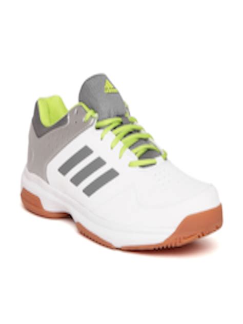 buy adidas men white grey quick force ind badminton shoes sports shoes  men  myntra