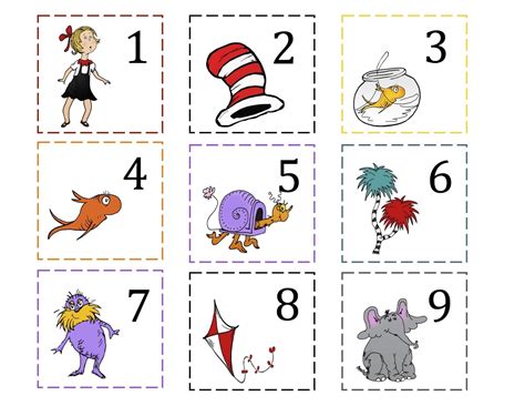 preschool printables  cat number cards   dr seuss math dr