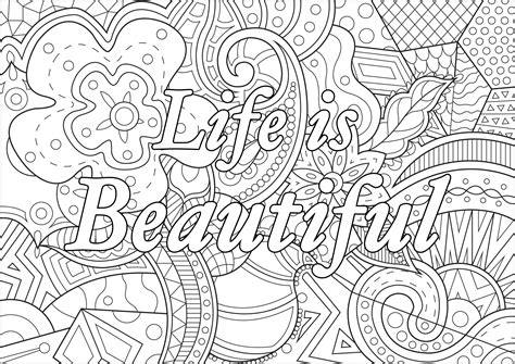 life  beautiful   gallery quotes skull coloring pages