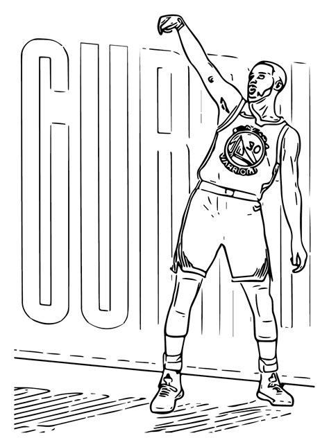 stephen curry coloring pages printable