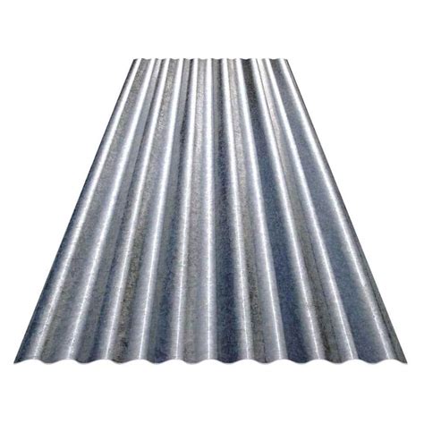 gibraltar building products  ft corrugated galvanized steel  gauge roof panel