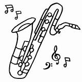 Saxophone Saxofone Instrumento Sax Colorir Sopro Instrumentos Trompeta Musicais Tudodesenhos Tocar Tuba Getdrawings Malvorlagen Saxophones sketch template