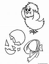 Coloring Chicken Pages Chick Born Baby Printable Kids Line Cliparts Hatching Chicks Print Easter Little sketch template