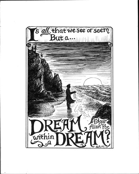 edgar allan poe  dream   dream print  card etsy