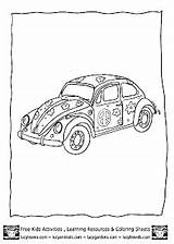 Beetle Vw sketch template