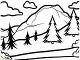 Pemandangan Mewarnai Sketsa Hitam Gunung Pegunungan Bagus Marimewarnai Dragoart Indah Berwarna Clipartmag sketch template