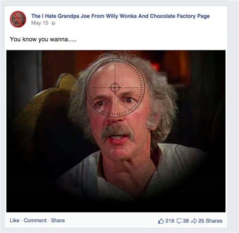 grandpa joe from charlie and the chocolate factory is the internet s