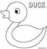 Duck Rubber Coloring Pages Colouring sketch template