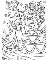 Coloring Arielle Mermaid Cake Meerjungfrau Triton Princesas Princesa Tulamama Netart Bubakids Ausmalbild Fabius Coloringfolder Momjunction Amordepapeis Feito sketch template