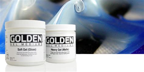 acrylic gel mediums  golden art supplies doylestown