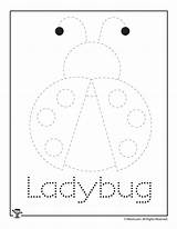 Tracing Spring Ladybug Letter Worksheets Printable Kids Activities Preschool Trace Word Print Woo Jr Shapes Crafts sketch template