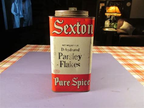 vintage sexton parsley flakes tin can 5 00 picclick