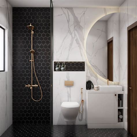 modern washroom design  compact spaces livspace