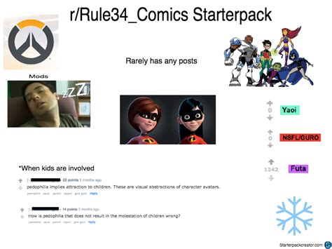 R Rule34 Comics Starterpack Starterpacks