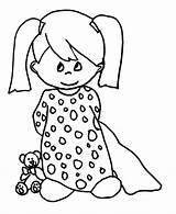 Coloring Pages Baby Girls Print Printable Kids Colouring Little Pajama Simple Toddler People Color Cartoon Colorear Bestcoloringpagesforkids Elf Craft Themed sketch template