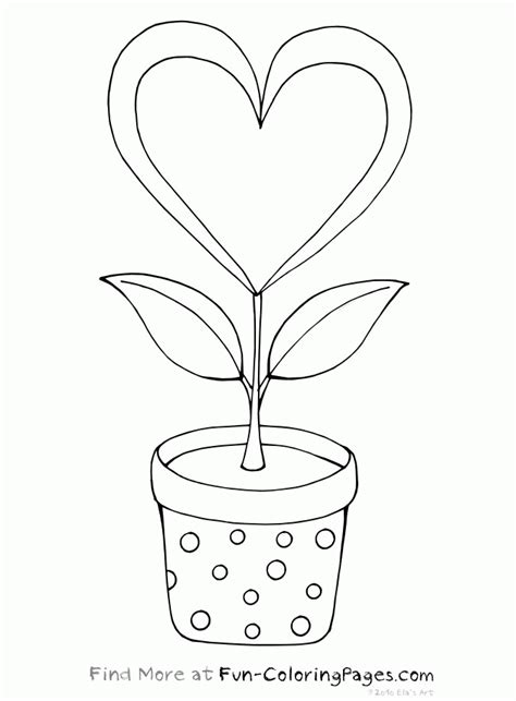 flower  hearts coloring pages coloring home