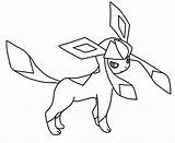 Glaceon Pokemon Eeveelutions Vaporeon sketch template