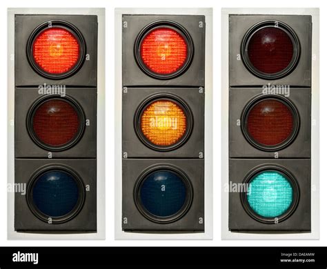 traffic light sequence stock photo alamy