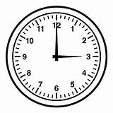 Clock Coloring Pages Clipart Clip Sheets Cliparts sketch template