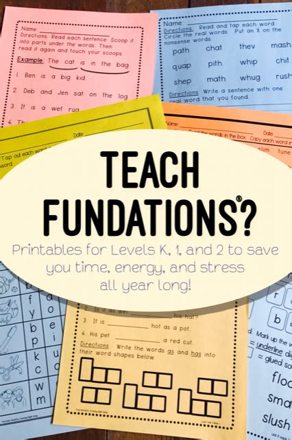 fundations writing paper grade  fundations centers  level