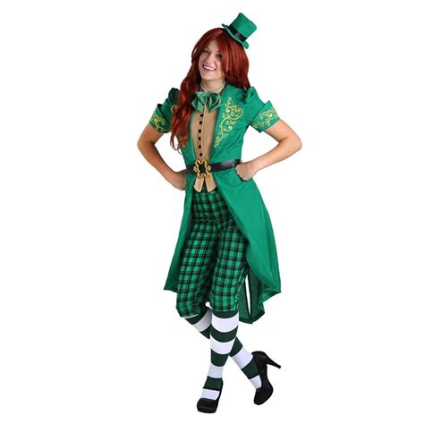 Adult Womens Spirited Chaming Irish Lucky Fairy Leprechaun