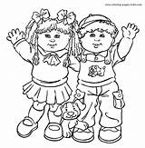 Kids Patch Cabbage Coloring Pages Cartoon Color Character Book Sheets Printable Characters Clipart Rope Series Mini Story Kid Popular Colouring sketch template