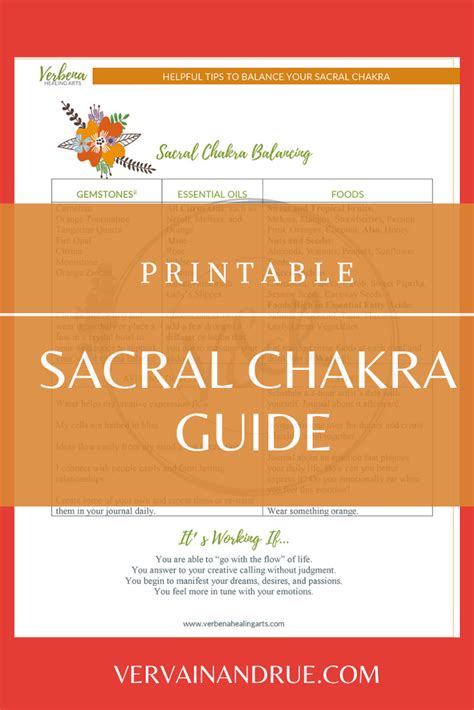 sacral chakra balancing guide digital download printable