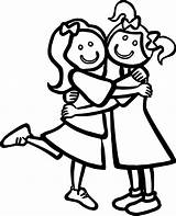 Hugging Emoji sketch template