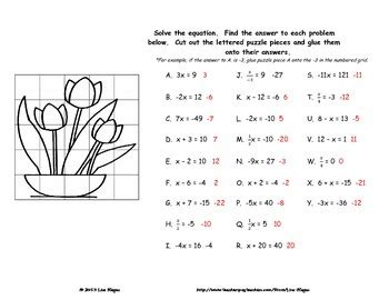 solving  step equations fun engaging worksheet activity tpt