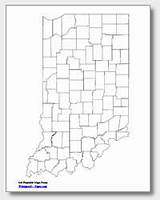 Indiana Printable Map County Maps State Cities Blank Outline Unlabeled Waterproofpaper sketch template