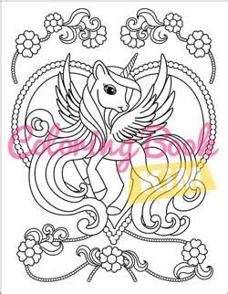 unicorn coloring book coloring book  kids ages