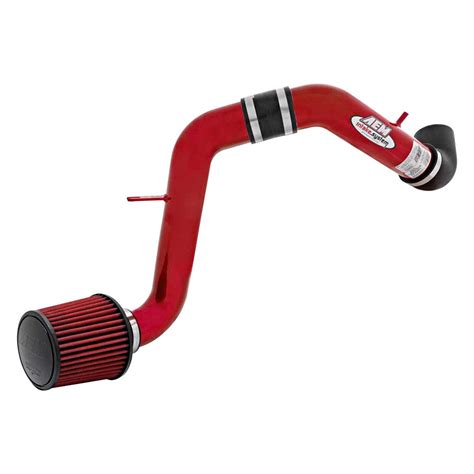 aem   aluminum red cold air intake system  red filter