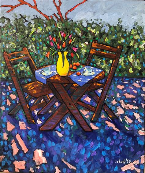 coffee   garden xcm oil  canvas painting painting