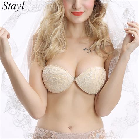 Push Up Invisible Fly Bra 2017 Sexy Strapless Silicone Bralette Bras